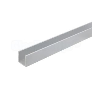 Aluminium U-profiel 20x20x20 mm, aluminium, wanddikte 2 mm