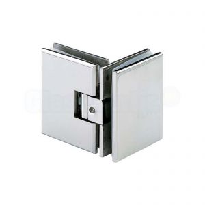 CBM Synera 3060B douchedeurscharnier (glas-glas), RVS gepolijst, 90 graden