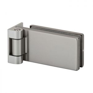 Glasdeurscharnier voor stompe deur, RVS geborsteld, Casma 13100-810