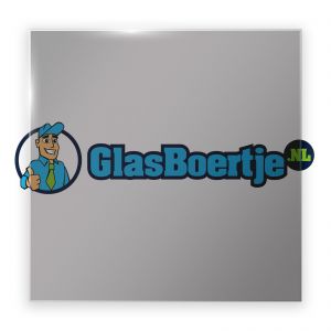 Installatie hardglas grijs glas 8 mm