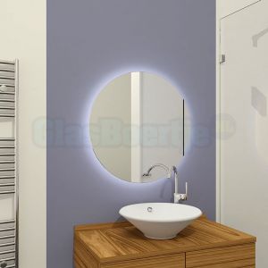 Ronde LED-badkamerspiegel zonder lijst, Ø 100 cm