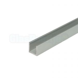 Aluminium U-profiel 15x15x15 mm, aluminium, wanddikte 2 mm
