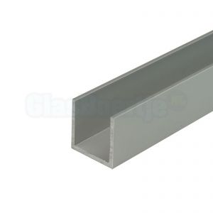 Aluminium U-profiel 25x25x25 mm, aluminium, wanddikte 2 mm