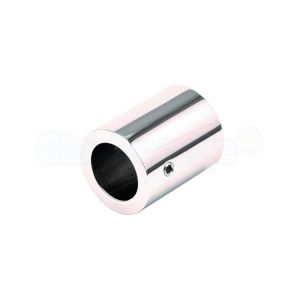 CBM RVS wand/plafond montageblokje voor stabilisatiestang 20x20 mm, gepolijst RVS (3050.3B)