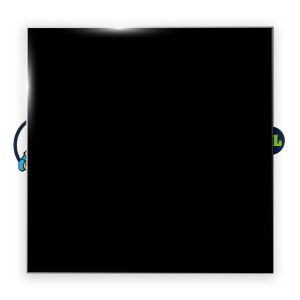 AGC Lacobel-T 6 mm Deep Black (8502), gehard gelakt glas