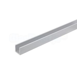 Aluminium U-profiel 15x15x15 mm, aluminium, wanddikte 2 mm