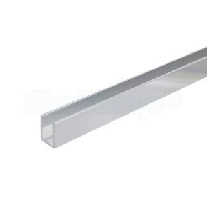 Aluminium U-profiel 20x15x20 mm, gepolijst, 3 meter