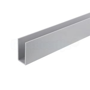 Aluminium U-profiel 40x20x40 mm, aluminium, wanddikte 2 mm
