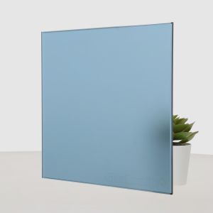 Blauw satijnglas 6 mm