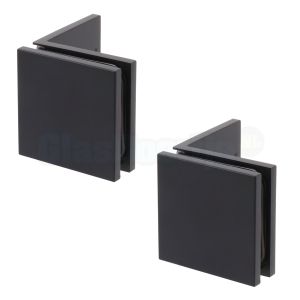 Bohle Juna glasklem douchewand 90º, wand-glas, matzwart (5410332) - Per paar