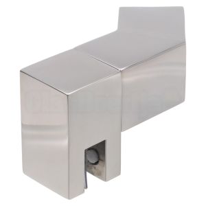 CBM RVS glas montageblokje 135 graden voor stabilisatiestang 20x20 mm, gepolijst RVS (3050.7B)