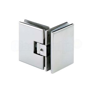 CBM Synera 3060B douchedeurscharnier (glas-glas), RVS gepolijst, 90 graden