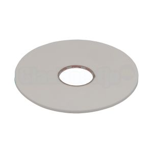 Glasband 6x2 mm, wit, rol 25 meter