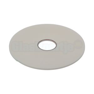 Coroplast beglazingsband 6x3mm, wit, rol 25 meter