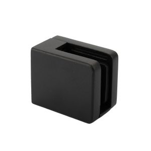 Glasklem MOD 4200, vlakke montage, voor gelaagd glas 66.2, matzwart structuur