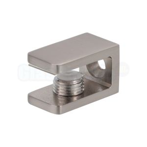 Glasplaatdrager 15 x 17 x 27 mm, RVS look (Bohle 5206919)