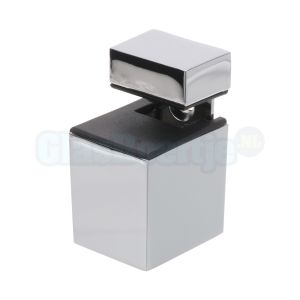 Glasplaatdrager 207309 verstelbaar vierkant (middel), chroom