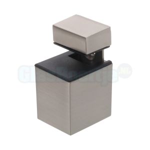 Glasplaatdrager 207310 verstelbaar vierkant (middel), RVS effect