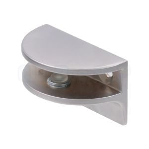 Glasplaatdrager 50 x 30 x 27 mm - afwerking aluminium effect