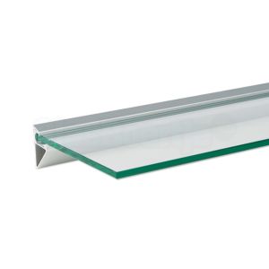 Glasplaatdrager profiel 8 mm, aluminium (2400 mm)