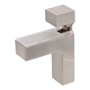 Glasplaatdrager verstelbaar (groot), RVS effect