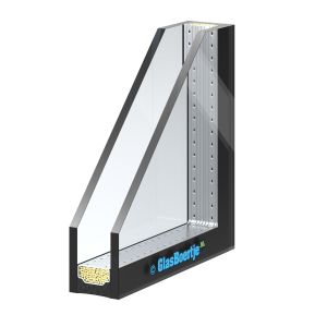 HR+(+) glas: 8 mm - spouw (Argon gasgevuld) - #5 mm