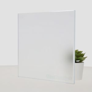 Installatie hardglas extra helder satijnglas 10 mm