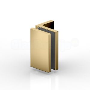 Pauli+Sohn Flamea + 8194ZNPVD20 doucheklem wand-glas, glanzend goud