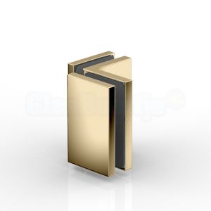Pauli+Sohn Flamea + 8194ZNPVD20 doucheklem wand-glas, glanzend goud