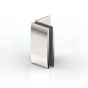 Pauli+Sohn Pontere 8418MS7 doucheklem wand-glas 90º, chroom