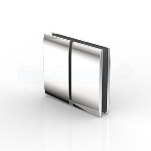 P+S Pontere 8422MS7 douche glasklem (glas-glas) 180 graden, chroom