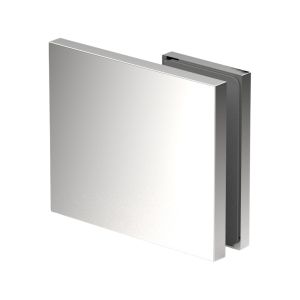 Pontere+ 8318 douche glasklem 180° (wand-glas) - chroom