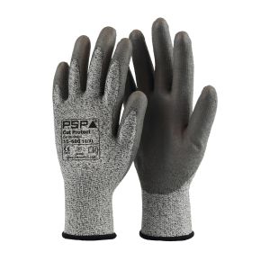 PSP snijvaste handschoen Cut Protect Cut D PU grey 15-600