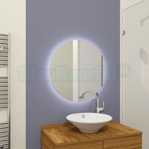 Ronde LED-badkamerspiegel zonder lijst, Ø 60 cm