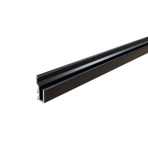 Spiegelprofiel aluminium matzwart 5 meter