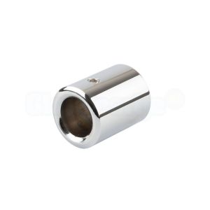 CBM RVS wand/plafond montageblokje voor stabilisatiestang 20x20 mm, gepolijst RVS (3050.3B)