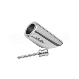 CBM RVS wand/plafond montageblokje voor stabilisatiestang 20x20 mm, gepolijst RVS (3050.3B)