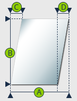 Parallellogram naar rechts (model 47)